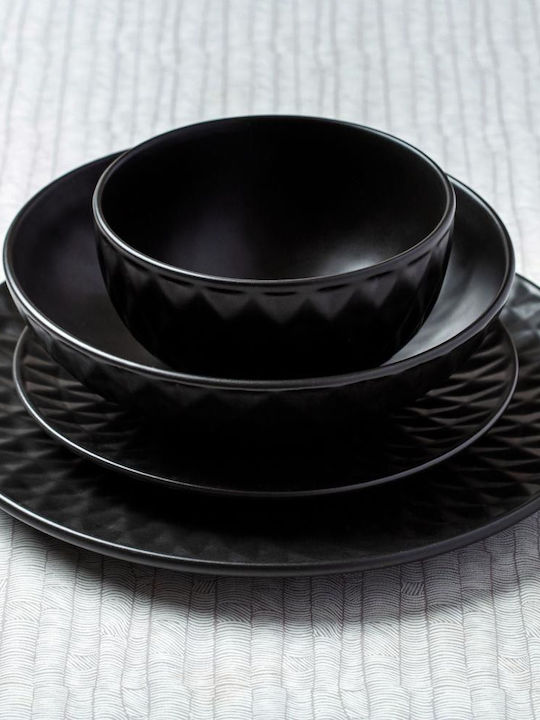 Nava Soho Classic Farfurie joasă Ceramică Negru cu Diametru 27cm