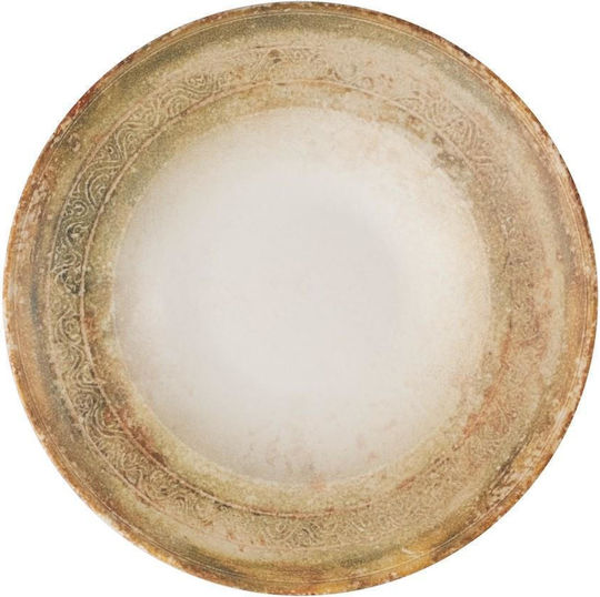 Kutahya Porselen Plate Pasta Beige with Diameter 27cm 6pcs