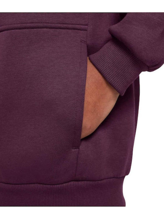 Athletic Kids Cardigan Cotton with Hood Burgundy