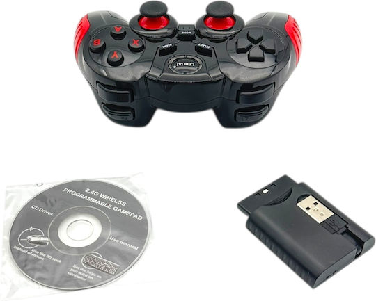 ZS8463 Wireless Gamepad for Android PC PS3 Red