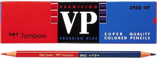 Tombow Red Blue Pencil 8900-vp 12pcs Set 4901991003505