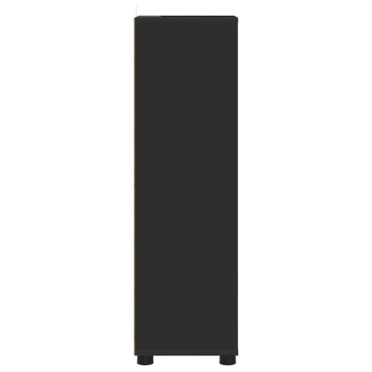 vidaXL Floor Bathroom Column Cabinet L30.5xD30xH101cm Black