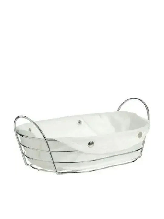 SDS Bread Box Metallic White 37.5x26x12.5cm