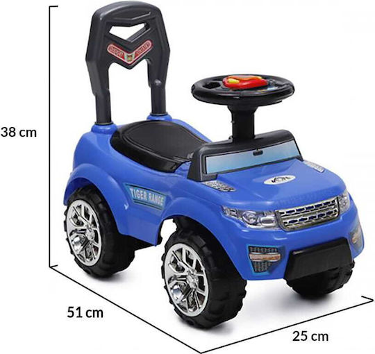 Moni Tiger Range Car Ride On for 12+ Months Blue