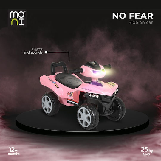 Moni No Fear Αυτοκινητάκι Ride On Ροζ