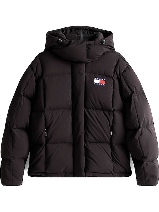 Alaska Kurz Damen Puffer Jacke Wasserdicht für Winter Black