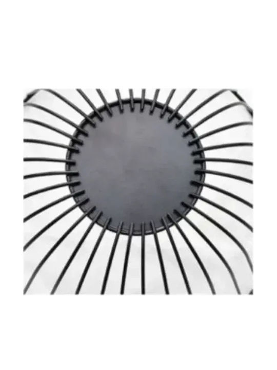 Tpster Fruit Bowl Metallic Black 27x26x14cm