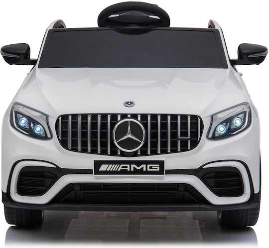 Mercedes Benz AMG GLC 63S Едноместен с Дистанционно Управление Лицензиран 12 Волта Бял за 1+ Години