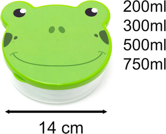 Gezellig Plastic Kids' Lunch Set 0.2lt Brown