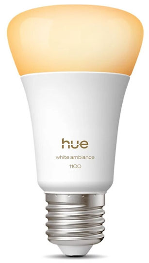 Philips Smart Lampe LED 8.1W für Fassung E27 und Form A60 Warmes Weiß 810lm Dimmbar