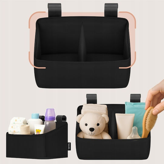 Lionelo Kinderzimmer-Aufbewahrungskörbe Kinderbett-Set Schwarz