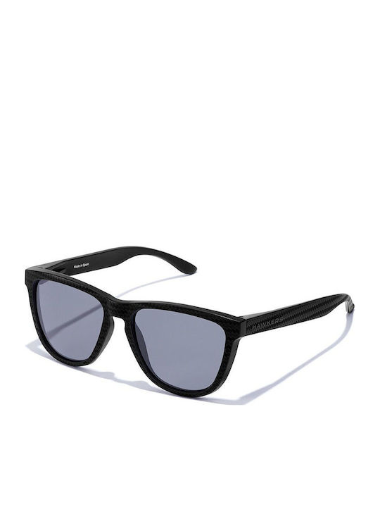 Hawkers One Raw Carbon Fiber Men's Sunglasses with Black Plastic Frame and Gray Polarized Lens NVA3560832