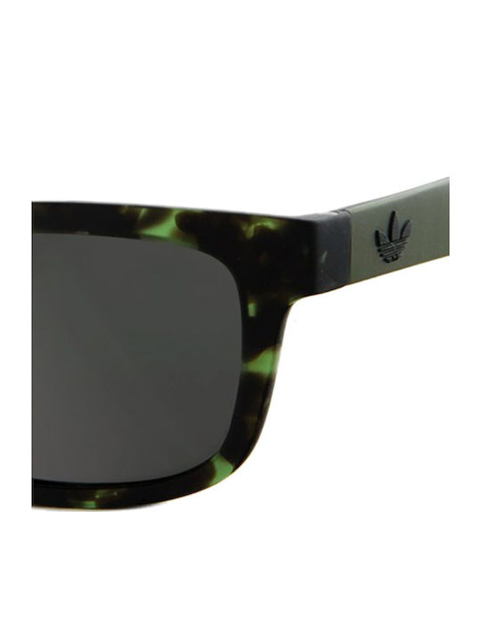 adidas Wayfarer Unisex Sunglasses with Brown Tartaruga Plastic Frame and Gray Lens