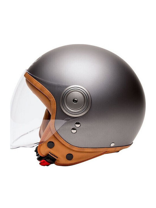 Marko Helmets Elements Matt Titanium Κράνος Μηχανής Jet ECE 22.06