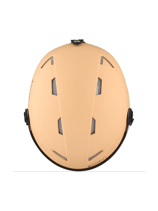 Cairn Orbit Visor Mat Ανδρικό Κράνος για Σκι & Snowboard σε Πορτοκαλί Χρώμα