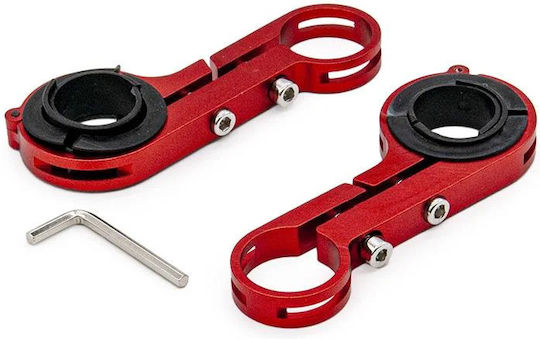 Accessories for Electric Scooter Handlebar Extension 200mm Red in Red Colour