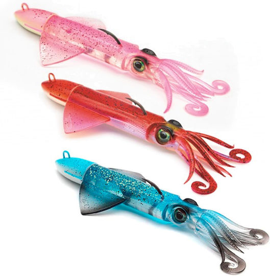 Jlc Xipi Evo Silicone Squid Jig Combo 100mm 40gr Pink Uv