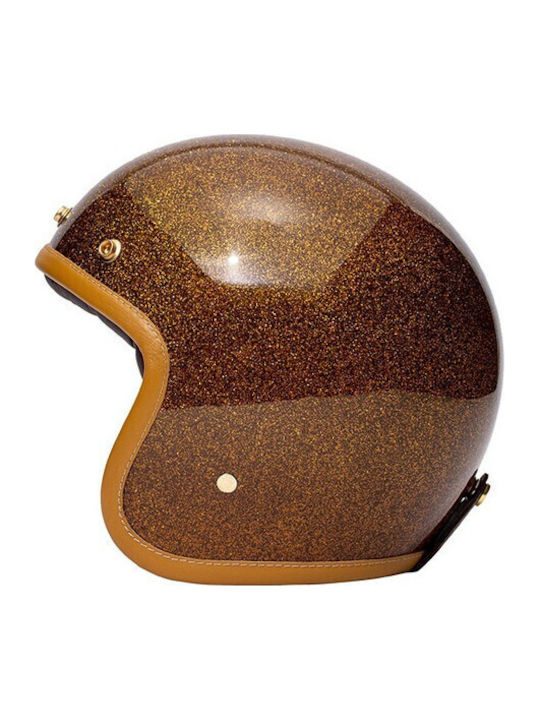 Marko Helmets Classic Pearl Brown Мотоциклетна каска Джет ECE 22.06