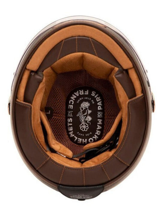 Marko Helmets Fullmoon 2 Black Gold Motorradhelm Volles Gesicht ECE 22.06
