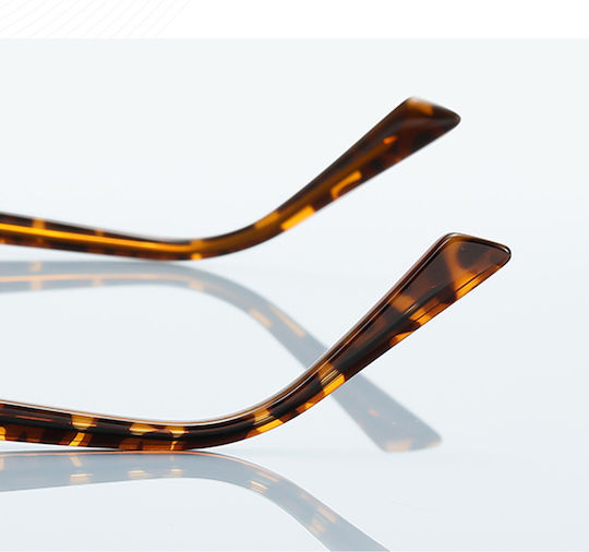Techsuit Anti-blue Light Glasses Reflex Pc 3171 Women Rectangle Metal Frame Ac Lens Black