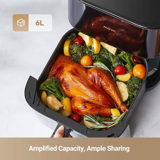 Mova Aerochef Fd10 Pro Air Fryer With Wi-Fi 6lt Black