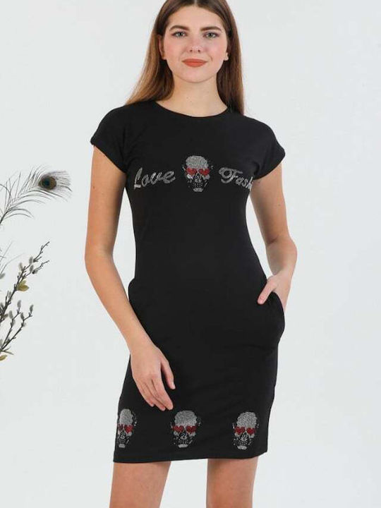 Kleid Ganztägig Schwarz