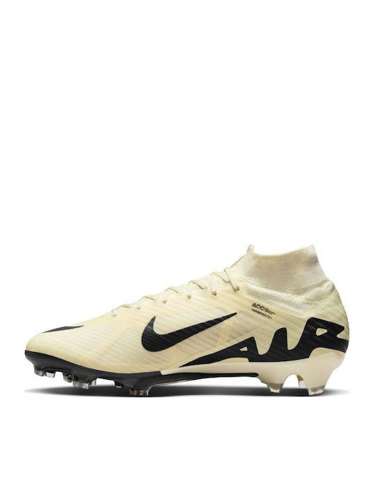 Nike Mercurial Superfly 9 Elite FG Ποδοσφαιρικά Παπούτσια με Τάπες Lemonade / Μαύρο Nike Mercurial Superfly 9 Elite FG Ποδοσφαιρικά Παπούτσια με Τάπες Lemonade / Μαύρο