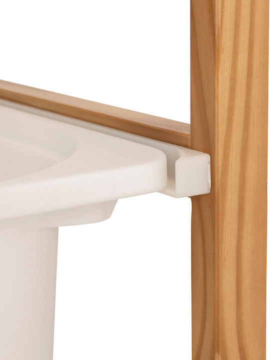 Toy Storage System made of Wood White 43x30x54.5cm 1pcs