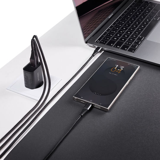 Intenso Φορτιστής Χωρίς Καλώδιο με Θύρα USB-A και Θύρα USB-C 30W Μαύρος (W30AC)