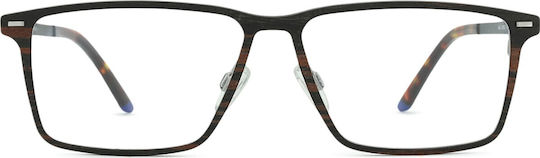 Unisex Metallisches Kunststoff Brillengestell mit Rezept Jaguar 33652 5100 14 56