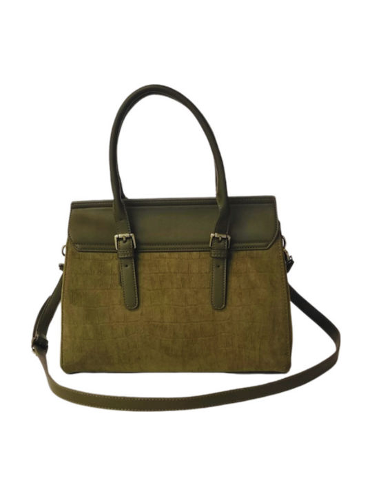Damentasche Schultertasche Khaki