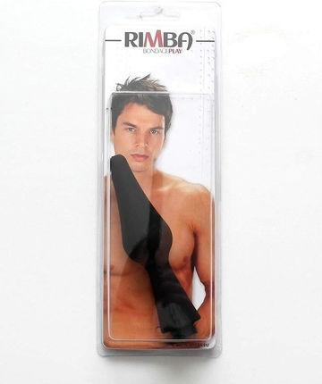 Rimba Latex Play Intimate Shower Head Πρωκτική Σφήνα Black 14cm