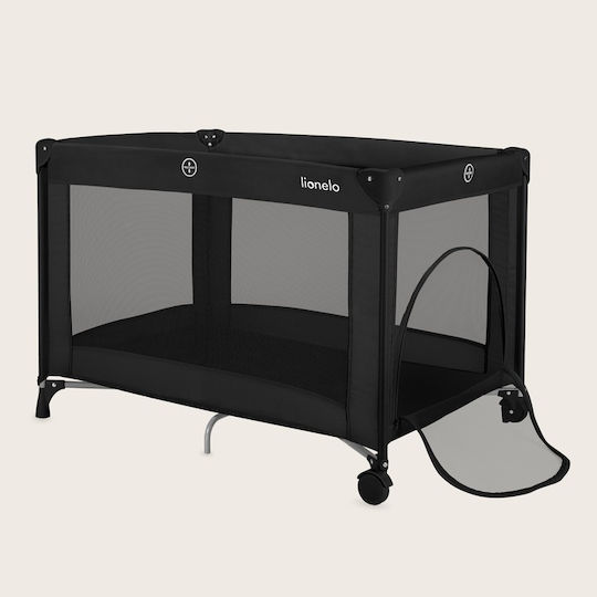 Lionelo Playpen with Mattress Black 70.5x100.5cm