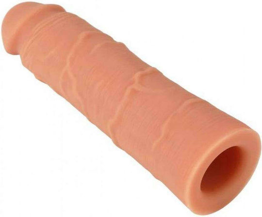 Hidden Desire Inferno Penis Sleeve Flüssigsilikon 18 Cm Beige