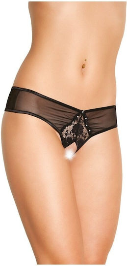 Softline 2400 Femei Sexy Șir de caractere cu decupaje G-String Black