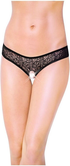 Softline 2446 Γυναικείο Sexy String Αυτοκινήτου Black