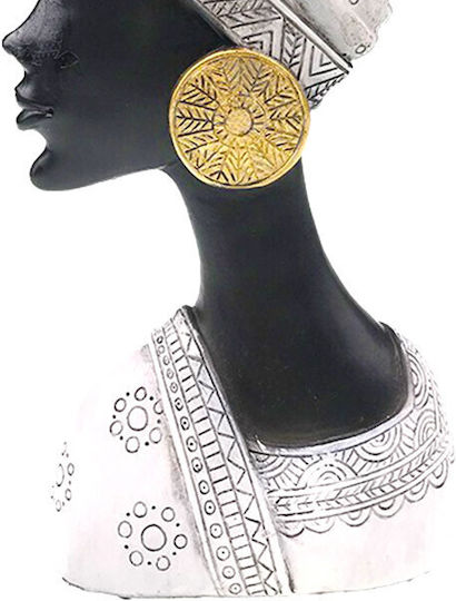 Velve Figurină Decorativă Bust Din Polirosină 14x14cm