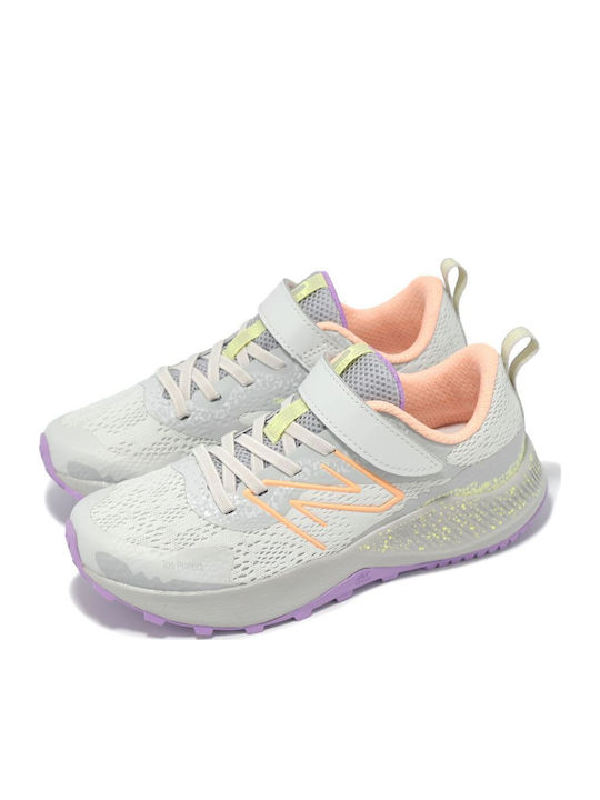 Nitrel V5 Αθλητικά Παιδικά Παπούτσια Running με Σκρατς Γκρι