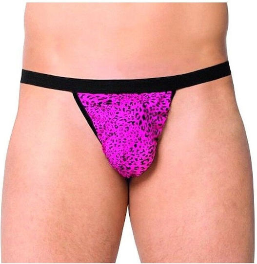 Softline 4509 Chilot Sexy pentru bărbați Leopard Pink 559145094