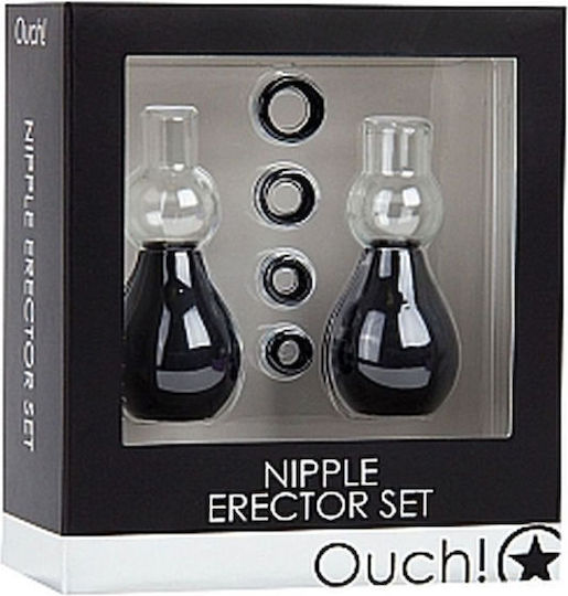 Shots Ouch Nipple Erector Set Αναρροφητής Θηλών Black