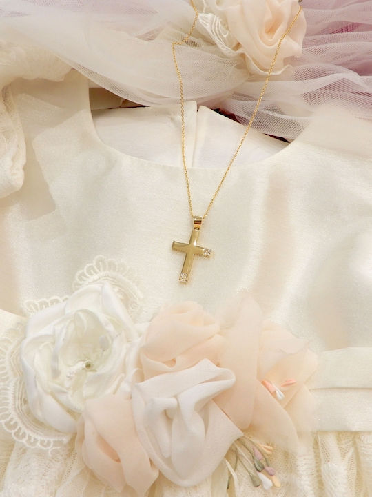 Women's Gold Cross 14K with Chain