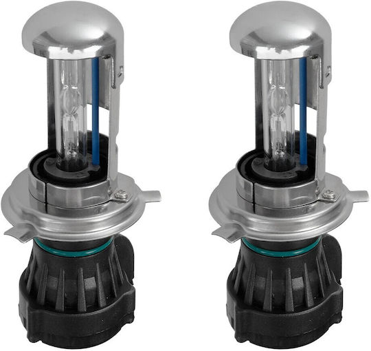 GloboStar Car Lamps H4 Xenon 8000K Cold White 12V 70W 2pcs