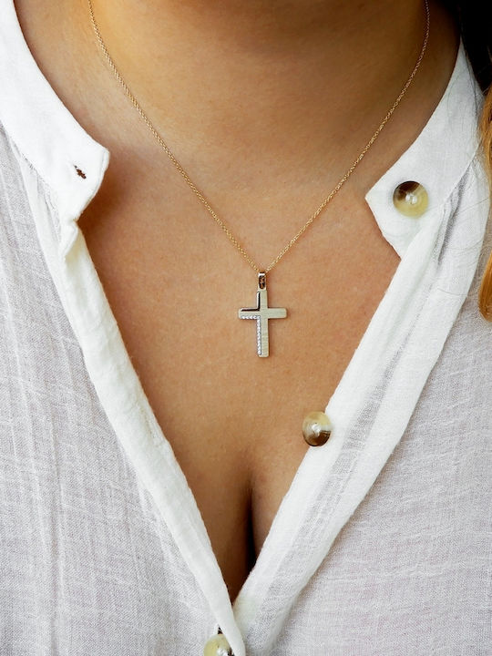 Women's Gold Cross 14K with Chain