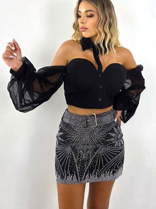 Women's Skirt-Shorts Black