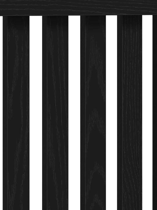 vidaXL Husă Pentru Radiator Din PAL Negru 112x19x81.5cm