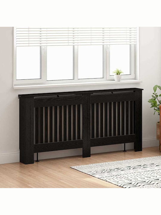 vidaXL Husă Pentru Radiator Din PAL Negru 172x19x81,5cm