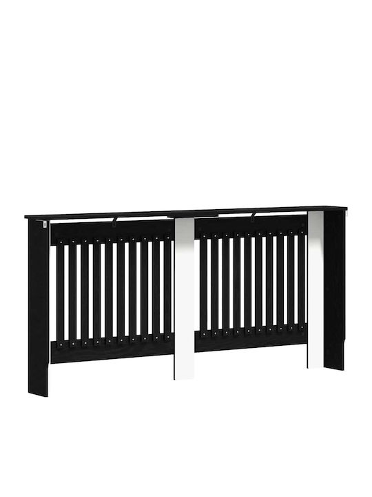 vidaXL Husă Pentru Radiator Din PAL Negru 172x19x81,5cm