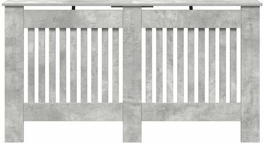vidaXL Калориферен Капак от ПДЧ Сив 152x19x81.5см
