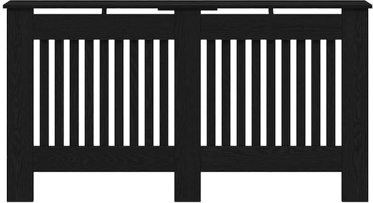 vidaXL vidaXL Radiator Cover from Particleboard Black 152x19x81.5cm