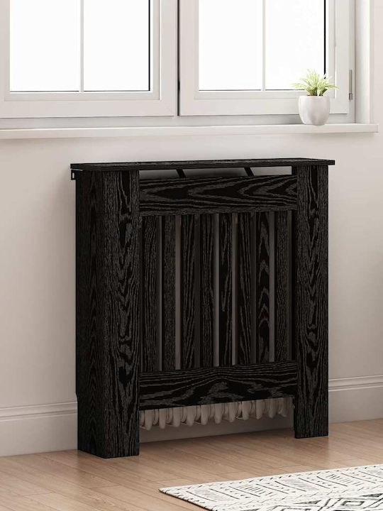 vidaXL vidaXL Radiator Cover from Particleboard Black 78x19x81.5cm